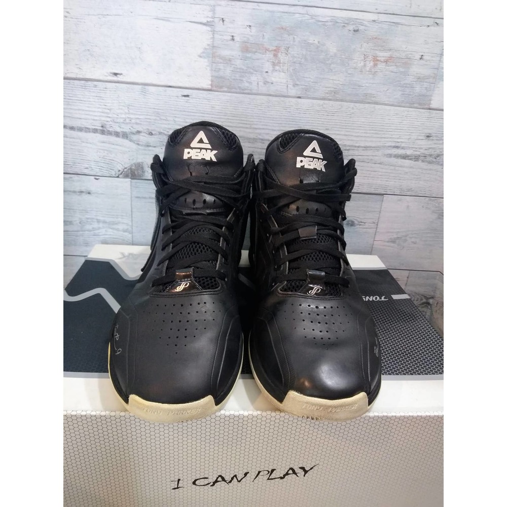 Peak Tony Parker TP1 Professional Basketball Training Sneaker Size 13 Black